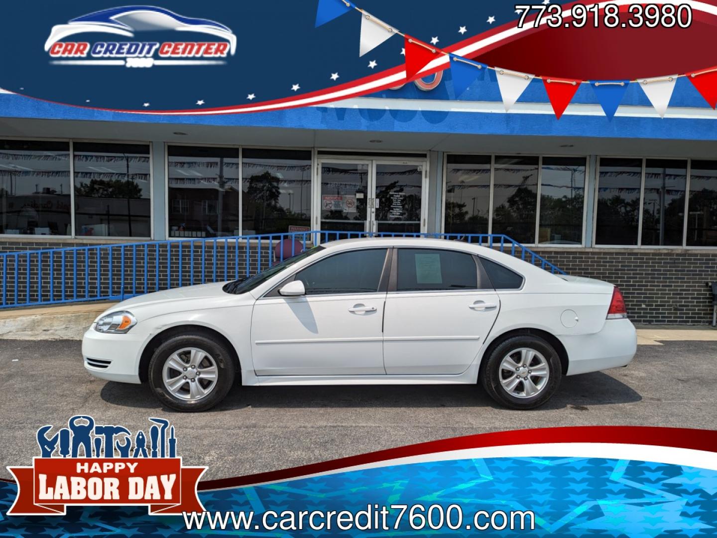 2013 WHITE Chevrolet Impala LS (Fleet) (2G1WF5E36D1) with an 3.6L V6 DOHC 16V FFV engine, 6-Speed Automatic transmission, located at 7600 S Western Ave., Chicago, IL, 60620, (773) 918-3980, 0.000000, 0.000000 - Photo#0